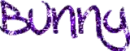 purple bunny