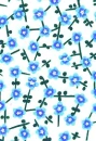 blue floral