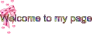Welcome to my page