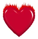 heart with flame