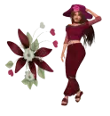Woman with Flowers