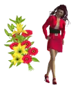 Woman with Flowers