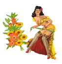 Woman with Flowers