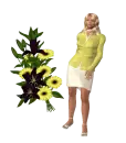 Woman with Flowers