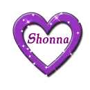 Purple Sparkle Heart - Shonna