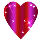 Background - Pink and Purple Heart - Sparkle