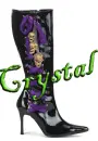 BOOT WITH SKULLS (CRYSTAL)