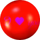 Background - I Love You Rotating Ball