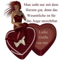 Woman on the heart