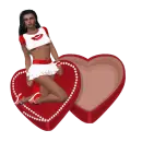 Woman on the heart