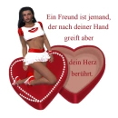 Woman on the heart