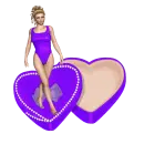 Woman on the heart