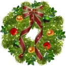 Background - Christmas Sparkle Wreath