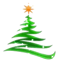Background - Christmas Sparkle Tree with Star