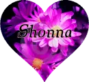 Heart - Purple and Pink Flowers - Shonna
