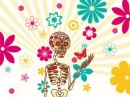 floral skeleton