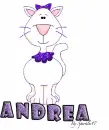 Cute Kitty with purple bow - 
