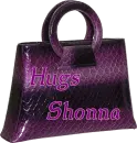 Purple Purse - Hugs - Shonna