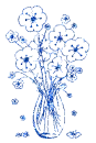 blue boquet