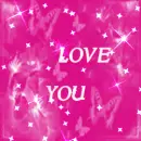 Background - Love Sparkle Butterflies
