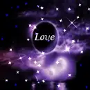Background - Purple Sparkle Love