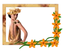 Woman in the picture frame