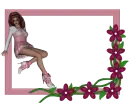 Woman in the picture frame