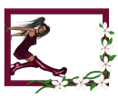 Woman in the picture frame