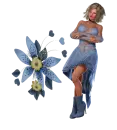 Woman with Flowers