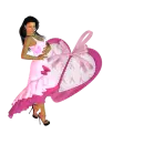 Woman on the heart