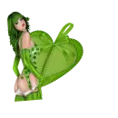 Woman on the heart