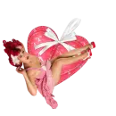 Woman on the heart