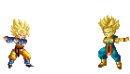 Goten and trunks turning into Gotanks