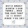 Not worth your tears