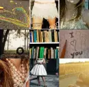 vintage fashion collage