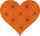 Background - Spider Web Heart - Halloween