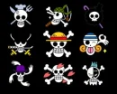 One Piece crew skulls