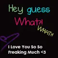 I love you