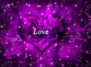 Background - Purple Sparkle Heart  - Love