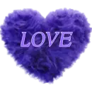Background - Purple Love Heart