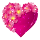 Background - Sparkle Flower Heart