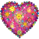 Background - Paisley Sparkle Heart