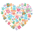 Background - Birthday Sparkle Heart