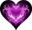 Background - Purple Flame Heart