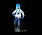 Girl dancing (In Negative)