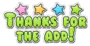 Thanx for the add