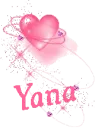 Pink Glitter Heart -- Yana