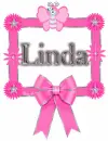 Linda name frame 