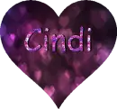 Purple Glitter Heart - Cindi
