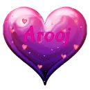 Purple and Pink Heart - Arooj